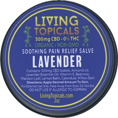 2 oz Lavender Herbal Salve (500mg CBD Extra Strength)